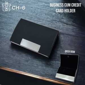 Portefeuille fin de luxe en cuir véritable noir de style vintage avec fermeture magnétique en acier inoxydable pour cartes de visite et cartes bancaires - Product Image 3
