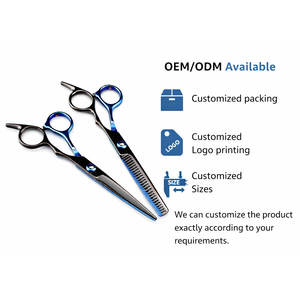 Ciseaux de coiffure professionnels en acier inoxydable de haute qualité, lames lisses et précises pour salon et barbier - Product Image 5