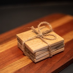 Juego de Posavasos de Madera de Roble Artesanales al por Mayor - Ecológicos y Elegantes - Product Image 4