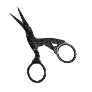 wholesale Vintage Style Sewing Scissors Embroidery mini Crane Bird Scissors