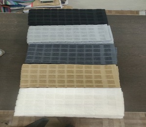 Large Cotton <b>Kitchen</b> <b>Towels</b> Set Checkered Terry Dish Cloths for Drying Cleaning and Everyday Home <b>Kitchen</b> Use - Product Image 1