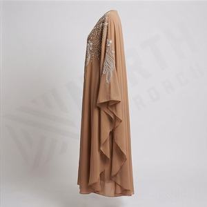 Robe Abaya Grande Taille de Qualité Supérieure pour Femme en Mousseline Respirante – Nouvelle Robe de Soirée Élégante et Modeste pour Tenue Islamique - Product Image 3