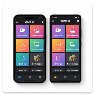 แอป RoyalCraft GIF Maker – สร้าง GIF, สร้างภาพเคลื่อนไหว, แปลงวิดีโอเป็น GIF และตัดต่อวิดีโอ ios/android - Product Image 1