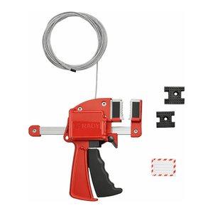 Verrouillage de câble à serrage Brady pour vannes - Produit de sécurité pour l'entretien industriel - Product Image 1
