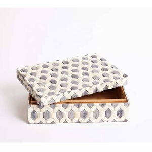 New Arrival Hand Carved Bone Inlay Jewelry Box Bone Decorative Storage Box Bone Inlay Jewelry Organizer in Wholesale Price - Product Image 6