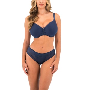 New Hot-selling Ultra-thin Perspective Three-piece Seamless Hipster Underwire Bra Set Young <b>Women</b> French Style Full Cup Lace - Product Image 2