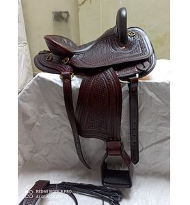 DD หนังมีหลายขนาด10 ''-18'' ชุดอานม้าอังกฤษสีน้ำตาลทนทานแบบตะวันตกอานม้าสำหรับแข่งม้าเพื่อความสุขในการขี่ - Product Image 1