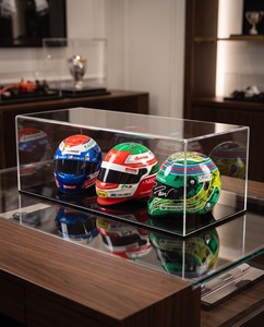 Modern Eco-friendly Acrylic Full-Size Football Helmet <b>Display</b> Case with Clear <b>Box</b> for Showcasing Your Helmet - Product Image 2