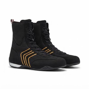 Chaussures de boxe Zhen Model QJX en cuir personnalisées, respirantes, antidérapantes, pour intérieur et extérieur, avec protection efficace des chevilles - Product Image 2