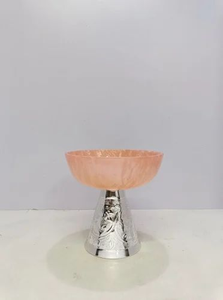 Ensemble de 2 bols en résine polie faits à la main avec motif de fruits et support en aluminium pour la décoration de mariage et les cadeaux - Product Image 5