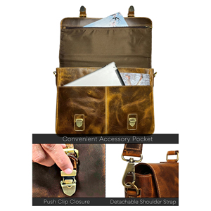 Bolso de Cuero para Portátil en Oferta, Disponible a un Precio Razonable, Bolso de Cuero para Portátil de Primera Calidad con el Mejor Material - Product Image 4