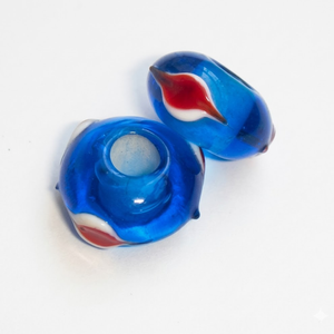 Perles en verre soufflé de 16 mm en gros pour la fabrication de bijoux |   Perles dorées, noires, bleues, blanches, roses, violettes pour accessoires de bricolage - Product Image 1