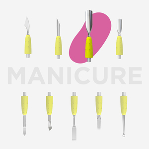 UNIQ-17 (Large et arrondi) Poussoirs à cuticules pour salon de manucure, pièces remplaçables pour poussoirs à ongles en acrylique - Product Image 2