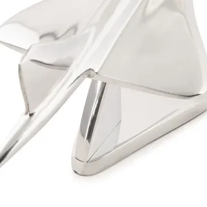 Nueva Tendencia: Escultura Abstracta de Aluminio Chapada en Oro con Acabado Antiguo para Mesa de Oficina, Consola de Entrada, Moderna y Pulida Zahid - Product Image 4