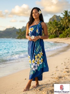 Pareo Hawaiano Polinesio de Satén Premium, Exótico, para Playa, Verano, Fabricante OEM ODM - Product Image 3