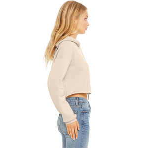 2026 Wholesale High Quality Women Summer Fashion <b>Mesh</b> Long Sleeve Drawstring Hooded <b>Crop</b> Sweatshirt <b>Top</b> Cropped Hoodie - Product Image 2