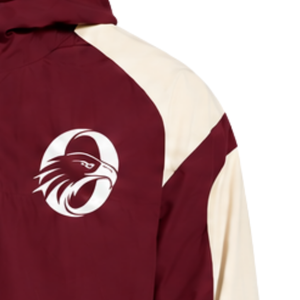 Mens Burgundy Neutral Colorblock Windbreaker <b>Hoodie</b> Lightweight Quarter Zip Pullover Jacket Outdoor <b>Running</b> Sports Casual Top - Product Image 5