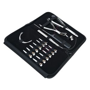 Kit de Herramientas Funcionales para Extensiones de Cabello Plateadas: Alicates para Microperlas, Enhebrador de Perlas, Gancho, Clips de Estilizado, Peine y Gancho de Extracción - Product Image 1