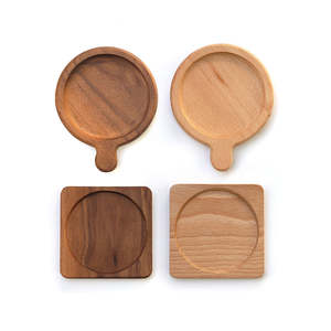 Posavasos de Madera Duraderos de Estilo Americano TIMELESS CRAFT, Hechos a Mano con Madera de Mango para un Toque Orgánico, Base Protectora para Tazas y Vasos - Product Image 3
