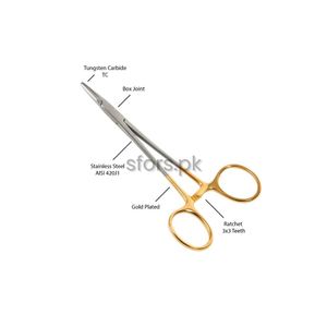 ที่จับเข็มทอมสันวอล์คเกอร์แบบสั่งทำพิเศษ ทำจากทังสเตนคาร์ไบด์ คีมจับเข็มผ่าตัด สแตนเลสสตีล ใช้ซ้ำได้ อุปกรณ์ผ่าตัด - Product Image 4