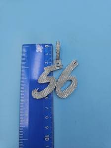 Pendentif personnalisé en moissanite sertie de 56 pierres, style hip-hop, pour rappeur, fête, en argent sterling 925, bijoux fins, pendentifs et breloques - Product Image 2
