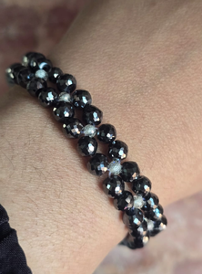 Pulseras de Diamantes Moissanite de Forma Redonda Negra para la Elaboración de Joyería Moissanite - Product Image 2