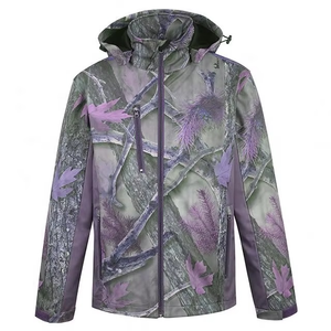 <b>Men's</b> Camouflage Hooded Waterproof <b>Jacket</b> Outdoor Hunting Hiking Coat Casual Windproof Polyester Shell Sublimation Print - Product Image 4