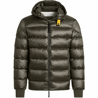 Service de fabrication sur mesure OEM, veste parka hybride imperméable et respirante unisexe d'hiver, veste à capuche zippée noire