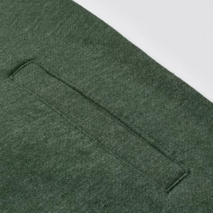 Men's Green <b>Tracksuit</b> Set Full Zip Sweatshirt and Pants Solid Color Casual Wear with Side Pockets Autumn Style - Product Image 6
