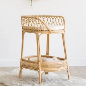 Cambiador de pañales de ratán con cesta de almacenamiento, mesas para cambiar pañales al por mayor, muebles para bebés - Product Image 5