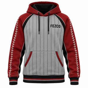 Chaqueta de Béisbol Unisex para Niños, Estilo Deportivo Cómodo, con Cremallera y Capucha, Forro Polar, Impermeable, para Otoño - Product Image 1