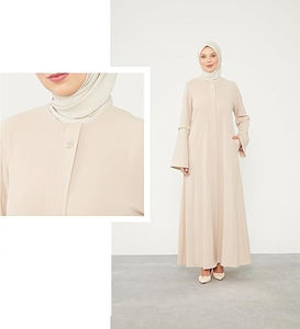 Abayas personnalisées pour filles musulmanes, Maxi Abaya Caftan, Abaya de prière arabe pour l'Aïd, Broderie, Vêtement de cérémonie élégant, Vêtement d'extérieur islamique, Dubaï - Product Image 5