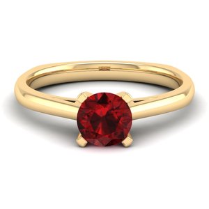 REYES Wholesale Price 925 Sterling Silver Moissanite Engagement <b>Rings</b> 14K 18K Gold Plated <b>Garnet</b> Gemstone Women Fine Jewelry - Product Image 6
