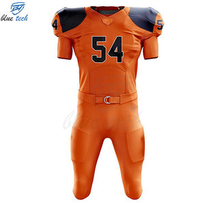 Premium American Football Uniform Set Custom Sublimation Short Football Jersey Pants Professional Teams OEM Custom Logo Print - Product Image 4