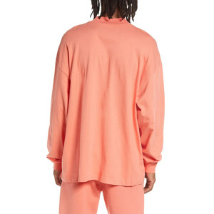 Camiseta de manga larga de algodón liso para hombre, cuello redondo, informal, con logotipo personalizado, ropa en blanco, proveedor de marca privada. - Product Image 6