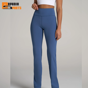 กางเกงขาบานเอวสูงสำหรับผู้หญิงกางเกงฟิตเนสวิ่งโยคะ - Product Image 1