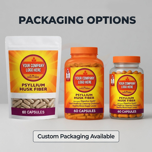 Capsules de fibres de psyllium, complément alimentaire, fabrication OEM, marque privée, fabricant en gros - Product Image 2