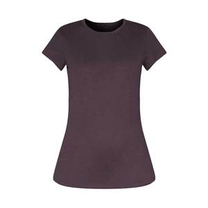 Camiseta básica de algodón ajustada de verano, camiseta negra de cuello redondo de gran tamaño de fábrica para mujer, camiseta lisa en blanco de talla grande para niñas - Product Image 2