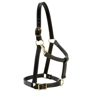 Cabestros de caballo de cuero puro duraderos para montar a caballo, diseño elegante, Halter de caballo con puntada elegante - Product Image 2