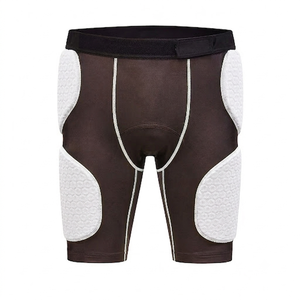 Shorts de protection rembourrés blancs pour adultes, fabriqués pour le football américain, résistants aux impacts, pour sports extrêmes, vêtements OEM. - Product Image 1