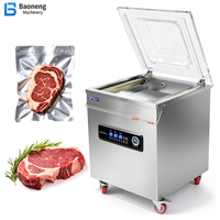 Mesin Pengemas Vakum Stainless Steel DZ420 untuk Daging, Makanan Laut, dan Beras