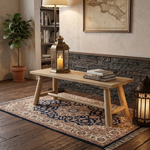 Banco de Madera de Teca, Taburete Largo para Jardín, Asiento Rústico para Comedor, Pedestal de Tronco Natural, Muebles de Silla Balinesa Hechos a Mano de Primera Calidad - Product Image 4