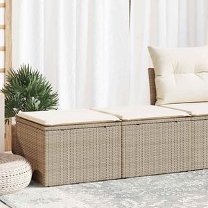 Ensemble de canapés de jardin beige crème, bancs élégants pour l'extérieur - Product Image 1