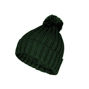 Gorro de punto heather con pompón, forro polar y puño acanalado, 100% lana, para invierno, estilo casual, proveedor de moda, pesca - Product Image 6
