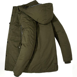 Nouvelles parkas épaisses et chaudes pour hommes, manteaux d'hiver décontractés pour hommes, vestes matelassées en coton à col montant pour hommes - Product Image 3