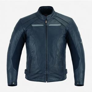 Veste de moto en cuir véritable pour homme de qualité supérieure, nouvelle arrivée, vestes de moto d'hiver, protections amovibles, personnalisables - Product Image 1