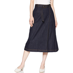 High-Quality Cotton Casual Elegant Relaxed Women Denim Skirts - Product Image 4