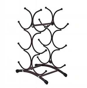 Porte-bouteilles de style industriel pour la maison, la cuisine et la table à manger, présentoir à champagne pour bar, décoration de la maison et du bureau, porte-vin - Product Image 6