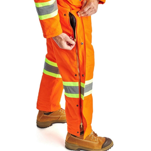 Ropa de trabajo industrial premium de alta visibilidad, overol ligero y cómodo, overol de alta visibilidad con cinta reflectante - Product Image 6