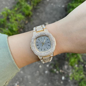 นาฬิกาผู้หญิงสุดหรู ประดับเพชร ดีไซน์สแตนเลสสตีล ชุบทองคำสีกุหลาบ ระบบกลไก ตัวเรือนเงินแท้ เหมาะสำหรับเป็นของขวัญสำหรับผู้หญิง - Product Image 2